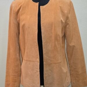 Terry Lewis Classic Luxuries Camel Suede Blazer